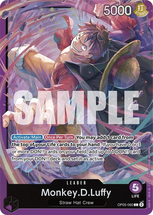 Monkey.D.Luffy (OP05-060) (OP05-060) (Foil) [Starter Deck 18: PURPLE Monkey.D.Luffy]