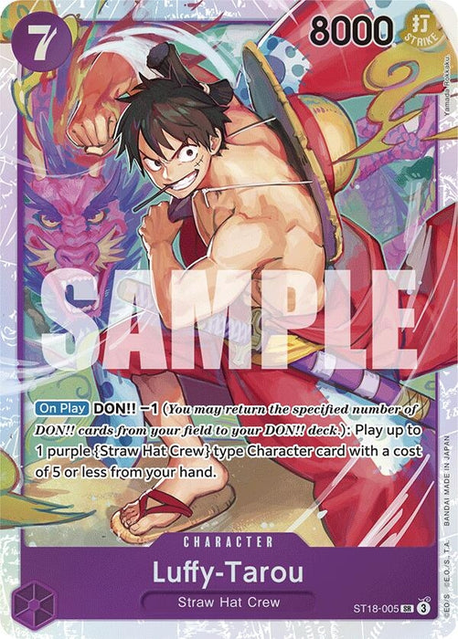Image for Luffy-Tarou (ST18-005) (Foil) [Starter Deck 18: PURPLE Monkey.D.Luffy] - One Piece Card Game