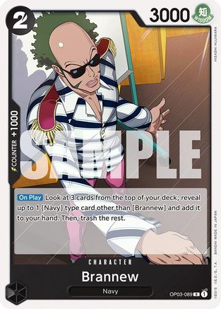 Brannew [OP03-089] (Starter Deck 19: BLACK Smoker)