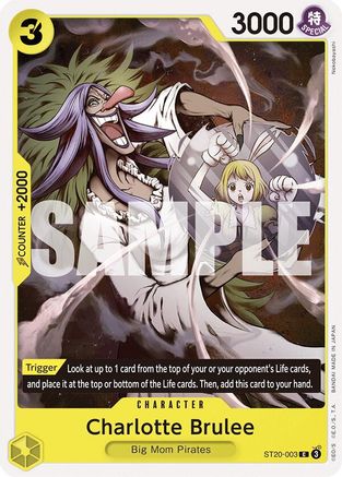 Charlotte Brulee [ST20-003] (Starter Deck 20: YELLOW Charlotte Katakuri)