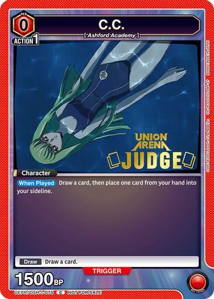 C.C. (Judge Pack) (UEPR/CGH-1-075) - Union Arena Promotion Cards Foil