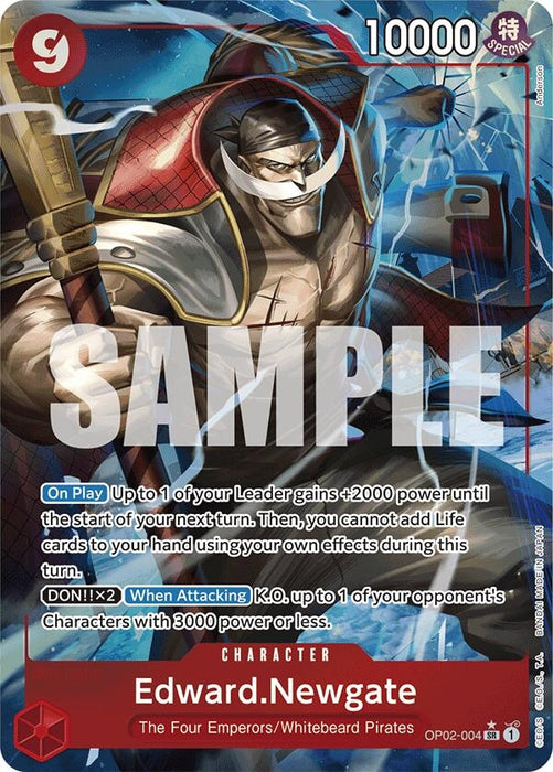 Edward.Newgate (OP02-004) (Alternate Art) (OP02-004) (Foil) [Premium Booster -The Best-]