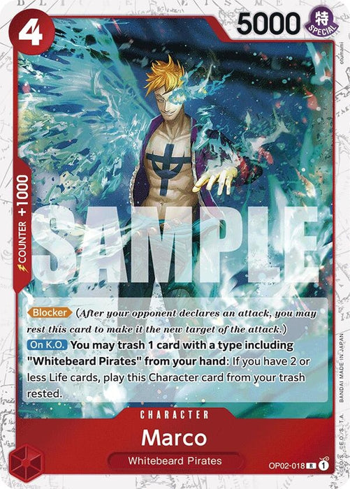 Marco (Jolly Roger Foil) (OP02-018) (Foil) [Premium Booster -The Best-]