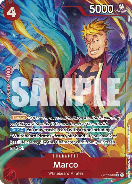 Image for Marco (Alternate Art) (OP02-018) (Foil) [Premium Booster -The Best-] - One Piece Card Game