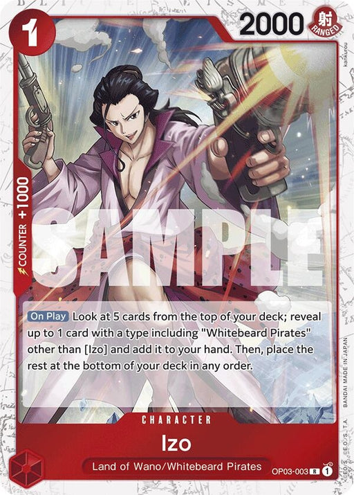 Image for Izo (OP03-003) (Jolly Roger Foil) (OP03-003) (Foil) [Premium Booster -The Best-] - One Piece Card Game