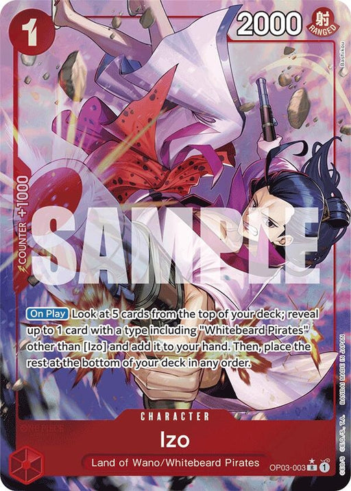 Image for Izo (OP03-003) (Alternate Art) (OP03-003) (Foil) [Premium Booster -The Best-] - One Piece Card Game
