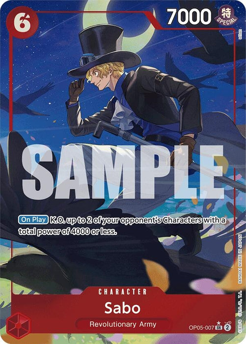 Sabo (OP05-007) (Alternate Art) (OP05-007) (Foil) [Premium Booster -The Best-]