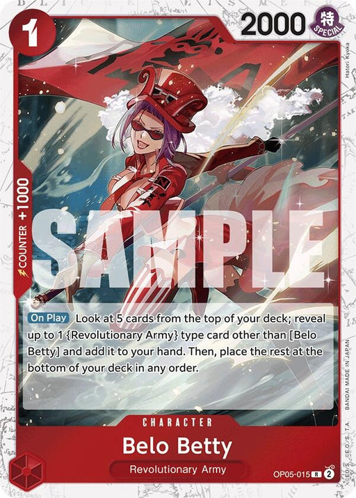 Image for Belo Betty (Jolly Roger Foil) (OP05-015) (Foil) [Premium Booster -The Best-] - One Piece Card Game
