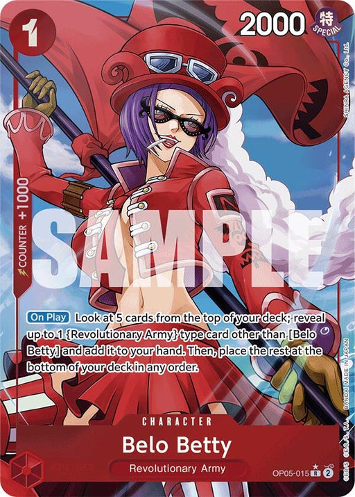 Image for Belo Betty (Alternate Art) (OP05-015) (Foil) [Premium Booster -The Best-] - One Piece Card Game
