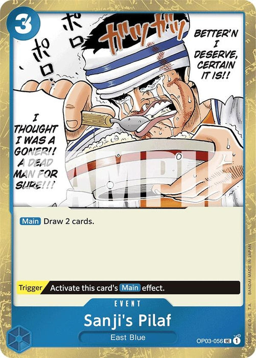 Sanji's Pilaf (Jolly Roger Foil) (OP03-056) (Foil) [Premium Booster -The Best-]