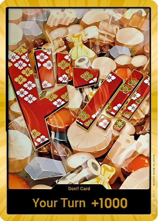 Image for DON!! Card (Oden) (Gold) (Foil) [Premium Booster -The Best-] - One Piece Card Game