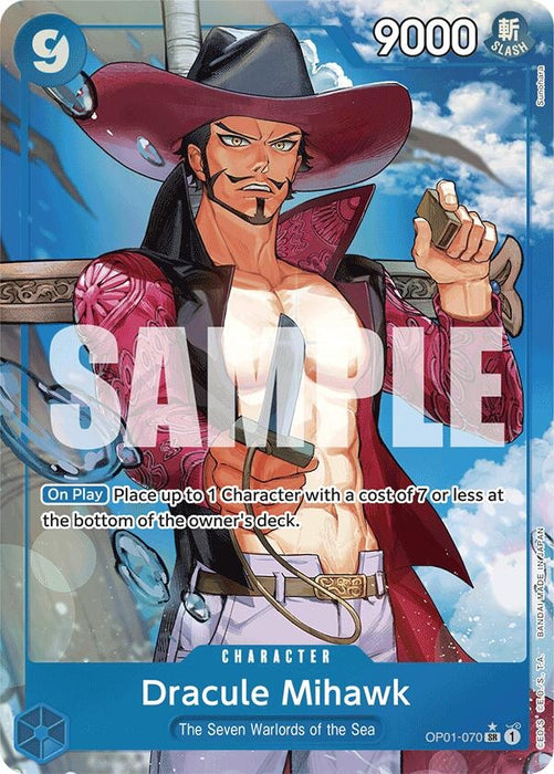 Dracule Mihawk (OP01-070) (Alternate Art) (OP01-070) (Foil) [Premium Booster -The Best-]