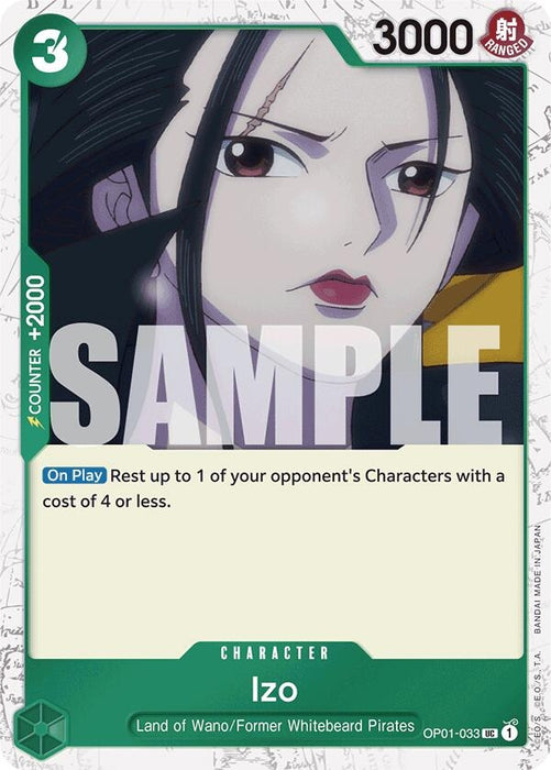 Image for Izo (OP01-033) (Jolly Roger Foil) (OP01-033) (Foil) [Premium Booster -The Best-] - One Piece Card Game