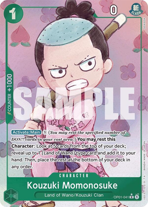 Image for Kouzuki Momonosuke (Alternate Art) (OP01-041) (Foil) [Premium Booster -The Best-] - One Piece Card Game