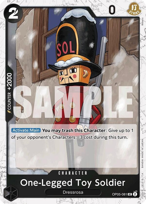 Image for One-Legged Toy Soldier (Jolly Roger Foil) (OP05-081) (Foil) [Premium Booster -The Best-] - One Piece Card Game