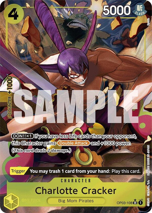 Charlotte Cracker (Alternate Art) (OP03-108) (Foil) [Premium Booster -The Best-]