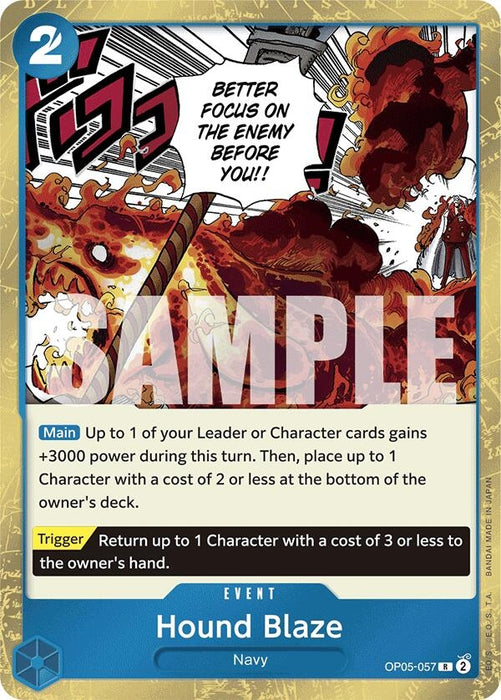 Hound Blaze (Jolly Roger Foil) (OP05-057) (Foil) [Premium Booster -The Best-]