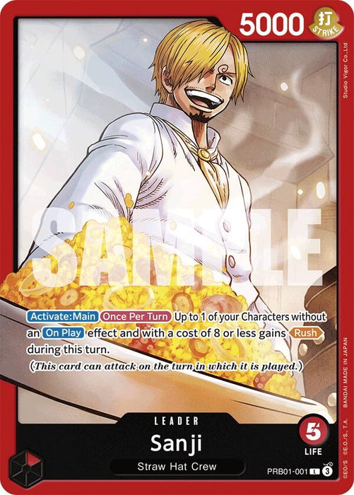 Image for Sanji (PRB01-001) (PRB01-001) [Premium Booster -The Best-] - One Piece Card Game