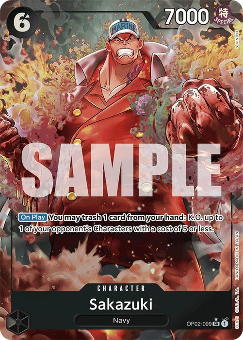 Sakazuki (Alternate Art) (OP02-099) (Foil) [Premium Booster -The Best-]