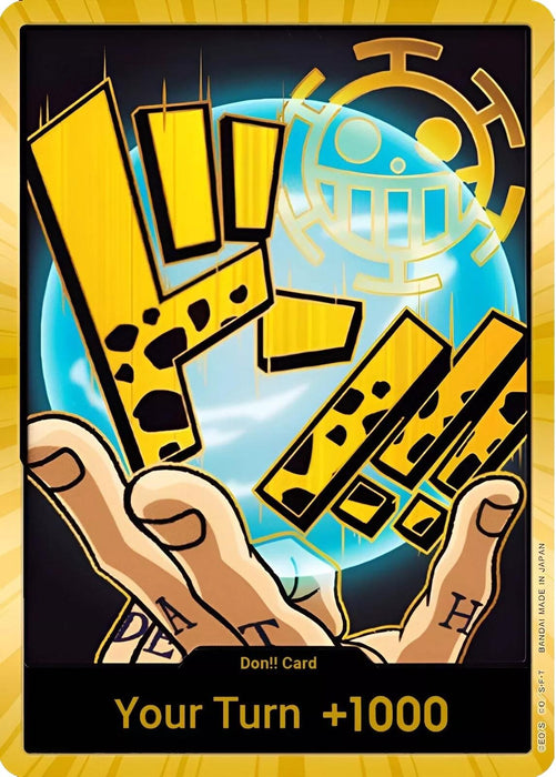 Image for DON!! Card (Trafalgar Law) (Gold) (Foil) [Premium Booster -The Best-] - One Piece Card Game