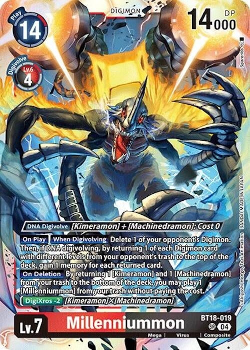Millenniummon (BT18-019 SR) (Foil) [Release Special Booster 2.0]