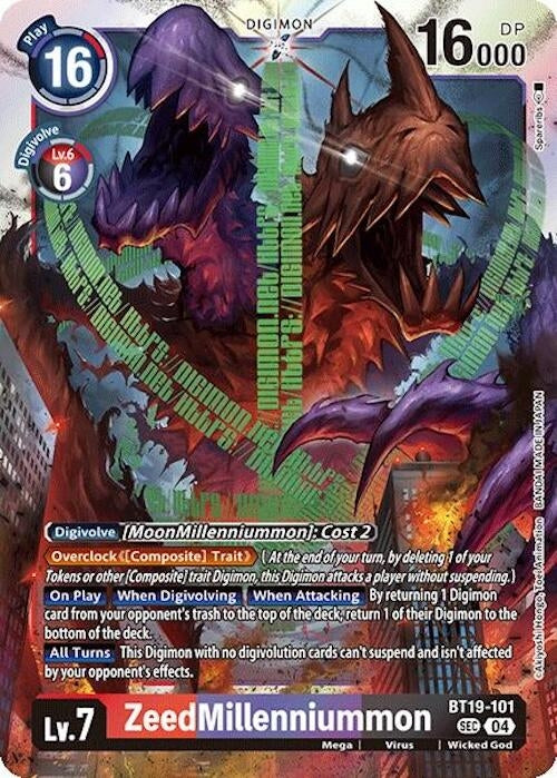 ZeedMillenniummon (BT19-101 SEC) (Foil) [Release Special Booster 2.0]