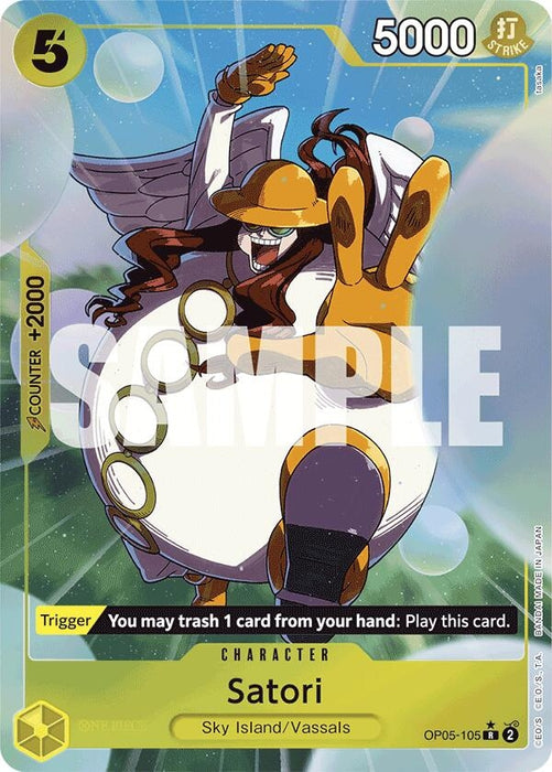 Satori (Alternate Art) (OP05-105) (Foil) [Premium Booster -The Best-]