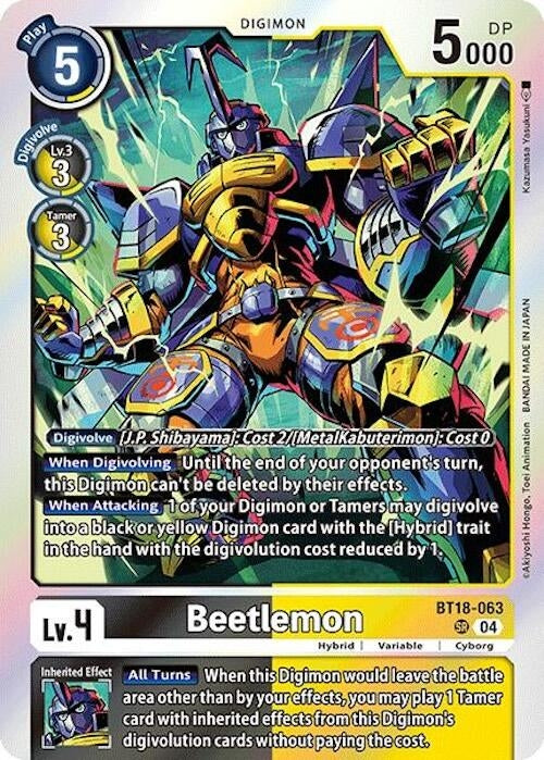 Beetlemon (BT18-063 SR) (Foil) [Release Special Booster 2.0]