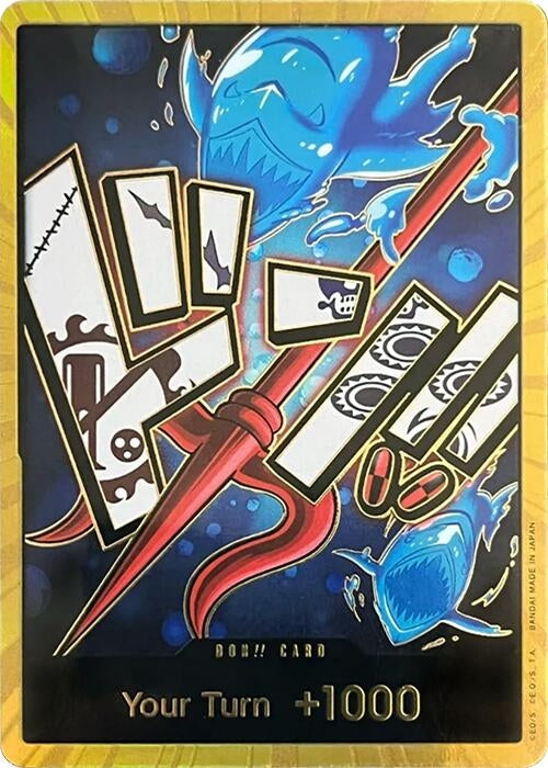 Image for DON!! Card (Hody Jones) (Gold) (Foil) [Premium Booster -The Best-] - One Piece Card Game