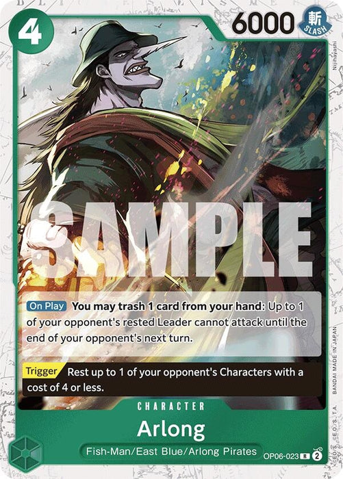 Arlong (Jolly Roger Foil) (OP06-023) (Foil) [Premium Booster -The Best-]