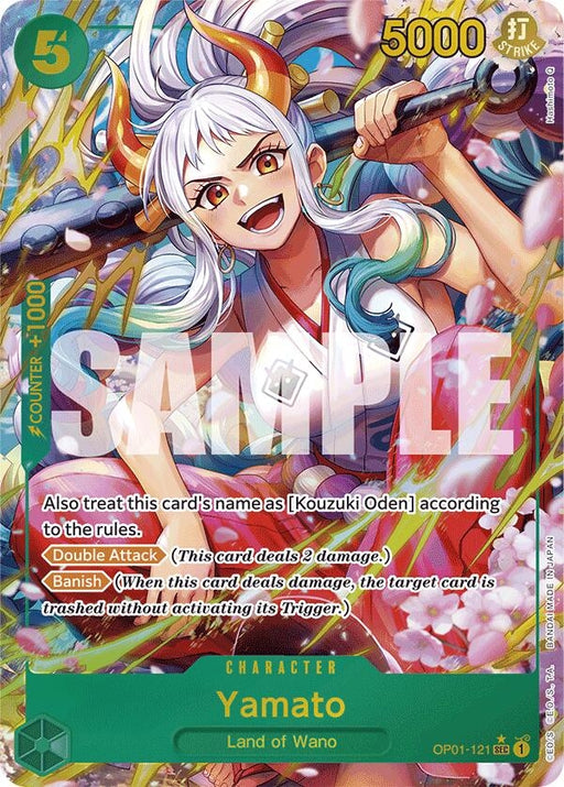 Image for Yamato (OP01-121) (Alternate Art) (OP01-121) (Foil) [Premium Booster -The Best-] - One Piece Card Game
