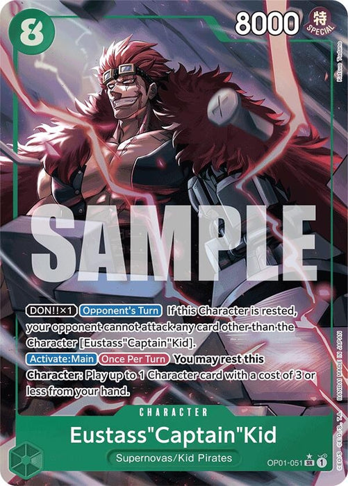 Eustass"Captain"Kid (OP01-051) (Alternate Art) (OP01-051) (Foil) [Premium Booster -The Best-]