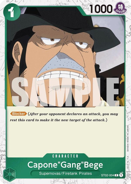 Image for Capone"Gang"Bege (ST02-004) (Jolly Roger Foil) (ST02-004) (Foil) [Premium Booster -The Best-] - One Piece Card Game