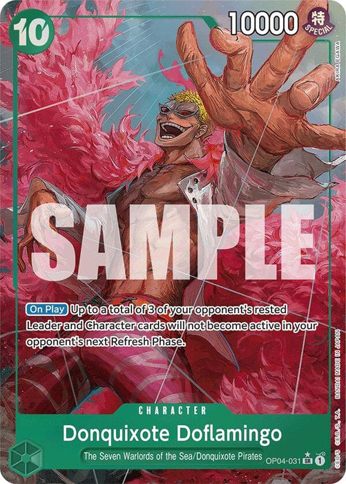 Donquixote Doflamingo (Alternate Art) (OP04-031) (Foil) [Premium Booster -The Best-]