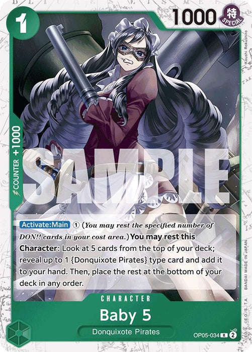 Baby 5 (OP05-034) (Jolly Roger Foil) (OP05-034) (Foil) [Premium Booster -The Best-]
