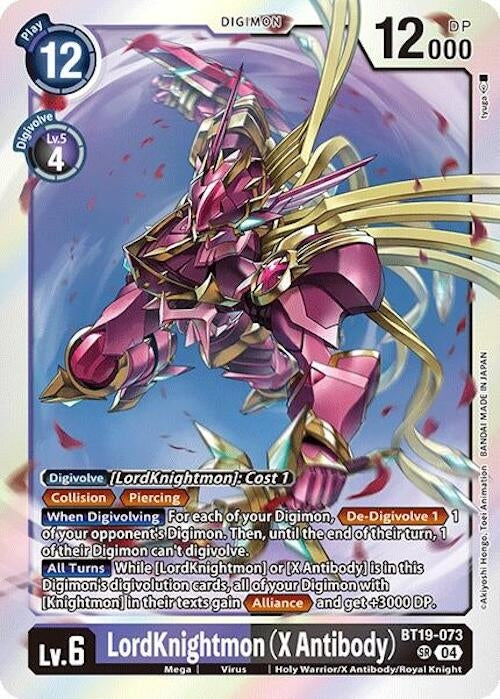 LordKnightmon (X Antibody) (BT19-073 SR) (Foil) [Release Special Booster 2.0]