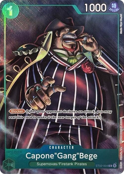 Image for Capone"Gang"Bege (Premium Card Collection -Best Selection Vol. 2-) (ST02-004) (Foil) [One Piece Promotion Cards] - One Piece Card Game