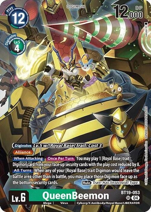 QueenBeemon (BT19-053 SR) (Foil) [Release Special Booster 2.0]