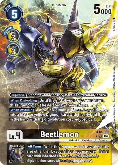 Beetlemon (Alternate Art) (BT18-063 SR) (Foil) [Release Special Booster 2.0]