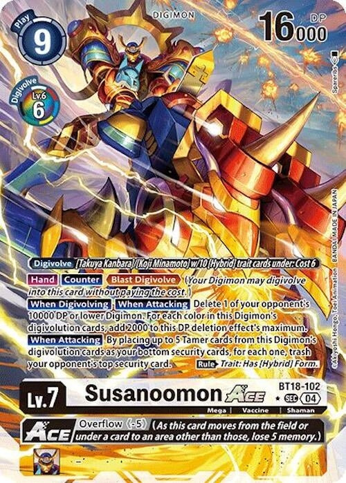 Susanoomon ACE (Alternate Art) (BT18-102 SEC) (Foil) [Release Special Booster 2.0]