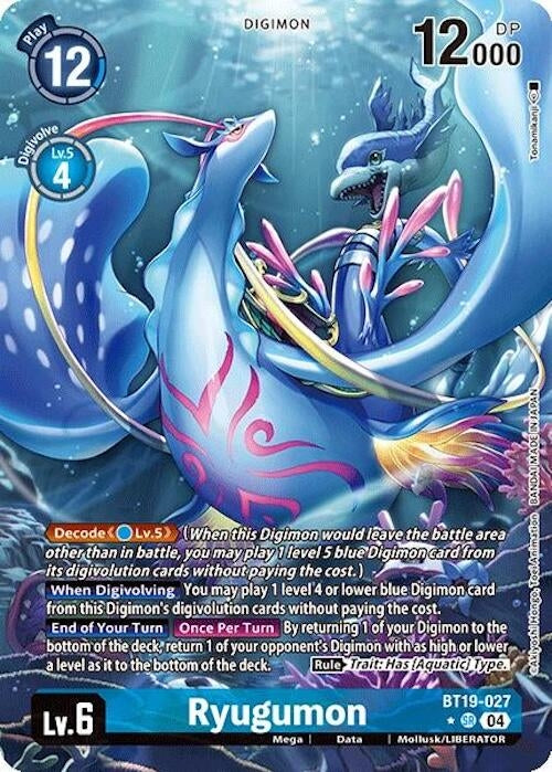 Ryugumon (Alternate Art) (BT19-027 SR) (Foil) [Release Special Booster 2.0]
