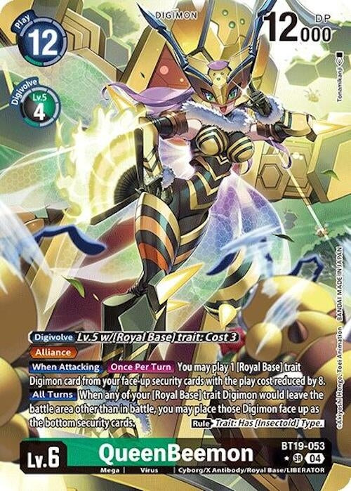 QueenBeemon (Alternate Art) (BT19-053 SR) (Foil) [Release Special Booster 2.0]