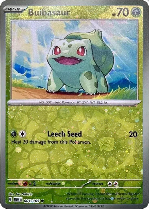Image for Bulbasaur - 001/165 (Reverse Cosmos Holo) (Costco Exclusive) (001/165) (Holofoil) [Miscellaneous Cards & Products] - Pokemon