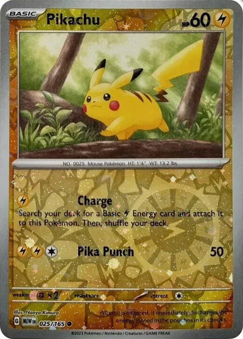Image for Pikachu - 025/165 (Reverse Cosmos Holo) (Costco Exclusive) (025/165) (Holofoil) [Miscellaneous Cards & Products] - Pokemon