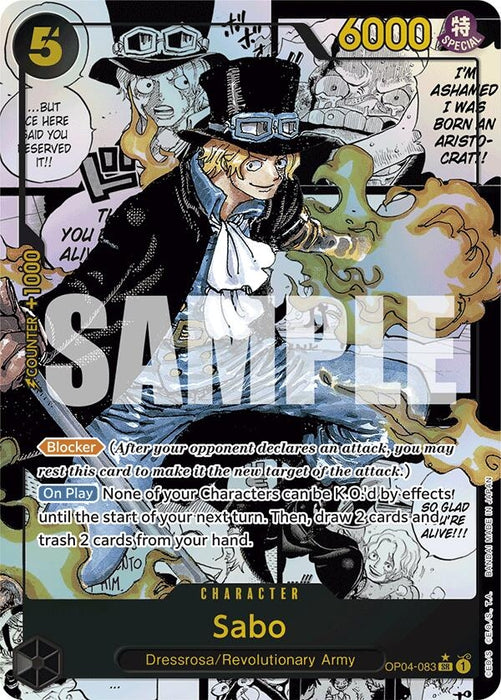 Sabo (OP04-083) (Manga) (OP04-083) (Foil) [Premium Booster -The Best-]