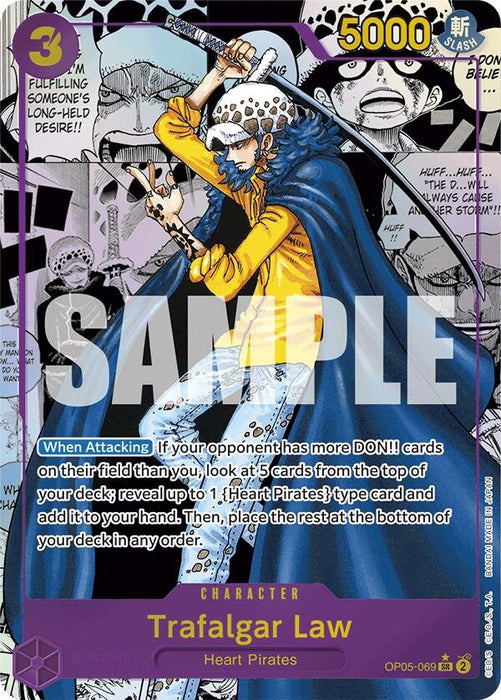 Trafalgar Law (OP05-069) (Manga) (OP05-069) (Foil) [Premium Booster -The Best-]