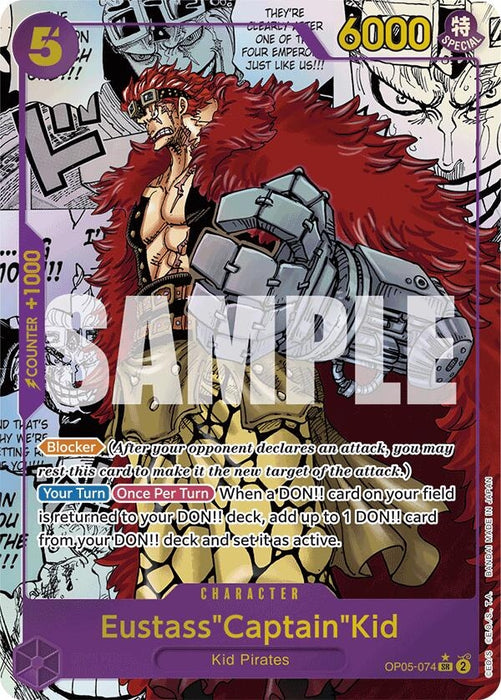 Eustass"Captain"Kid (OP05-074) (Manga) (OP05-074) (Foil) [Premium Booster -The Best-]
