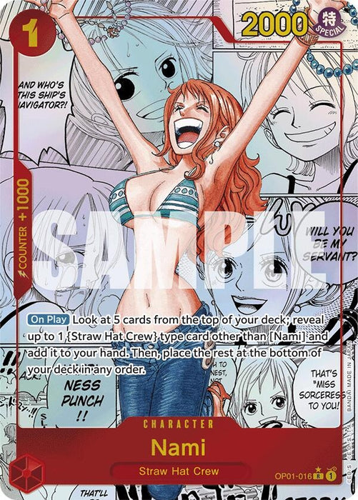 Image for Nami (OP01-016) (Manga) (OP01-016) (Foil) [Premium Booster -The Best-] - One Piece Card Game
