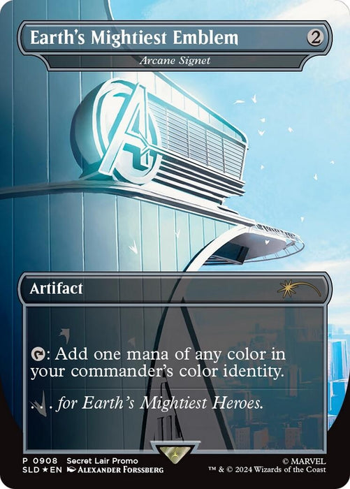 Image for Earth's Mightiest Emblem - Arcane Signet (Rainbow Foil) (908) (Foil) [Secret Lair Drop Series] - Magic: The Gathering