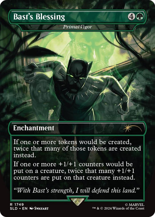 Image for Bast's Blessing - Primal Vigor (1749) [Secret Lair Drop Series] (SLD) - Magic: The Gathering